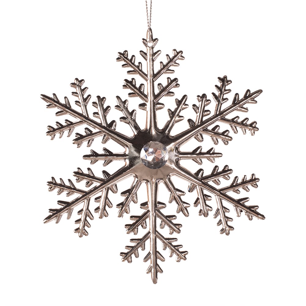 Silver Snowflake Tree Oranment