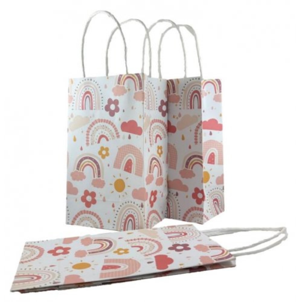 Boho Rainbows Party Paper Bag x x mm Pack of