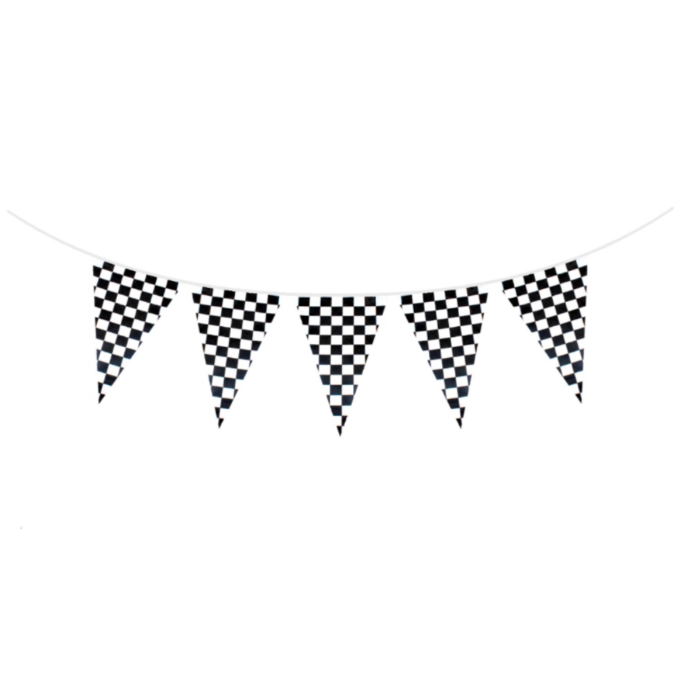 Checkered Bunting Flags Car Racing Flag Bunting Decoration