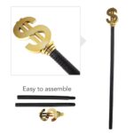 Gold Dollar Sign Pimp Cane DIY Cane Party Accessory - Online Costume ...