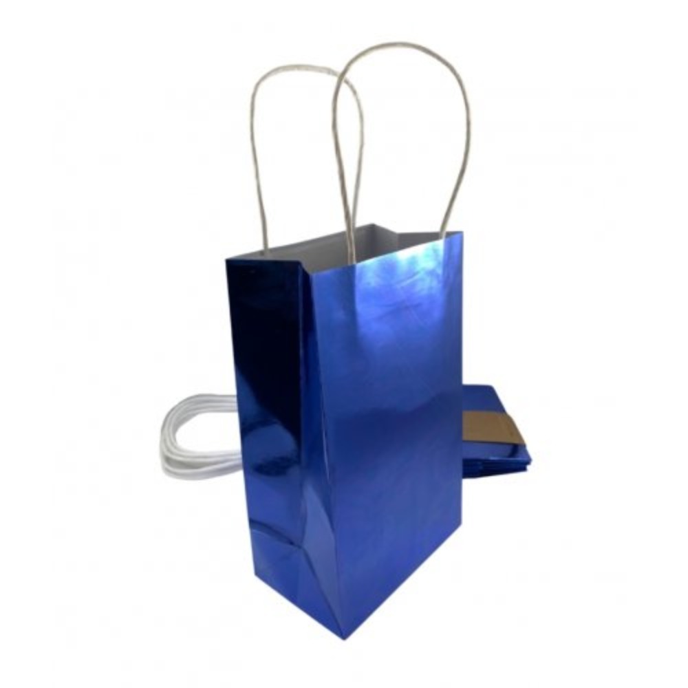 Metallic Blue Party Paper Bag x x mm Pack of
