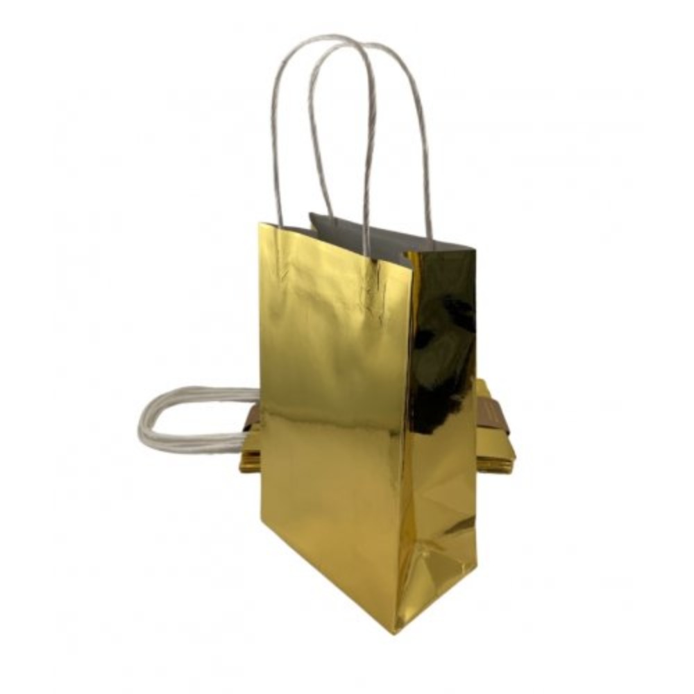 Metallic Gold Party Paper Bag x x mm Pack of
