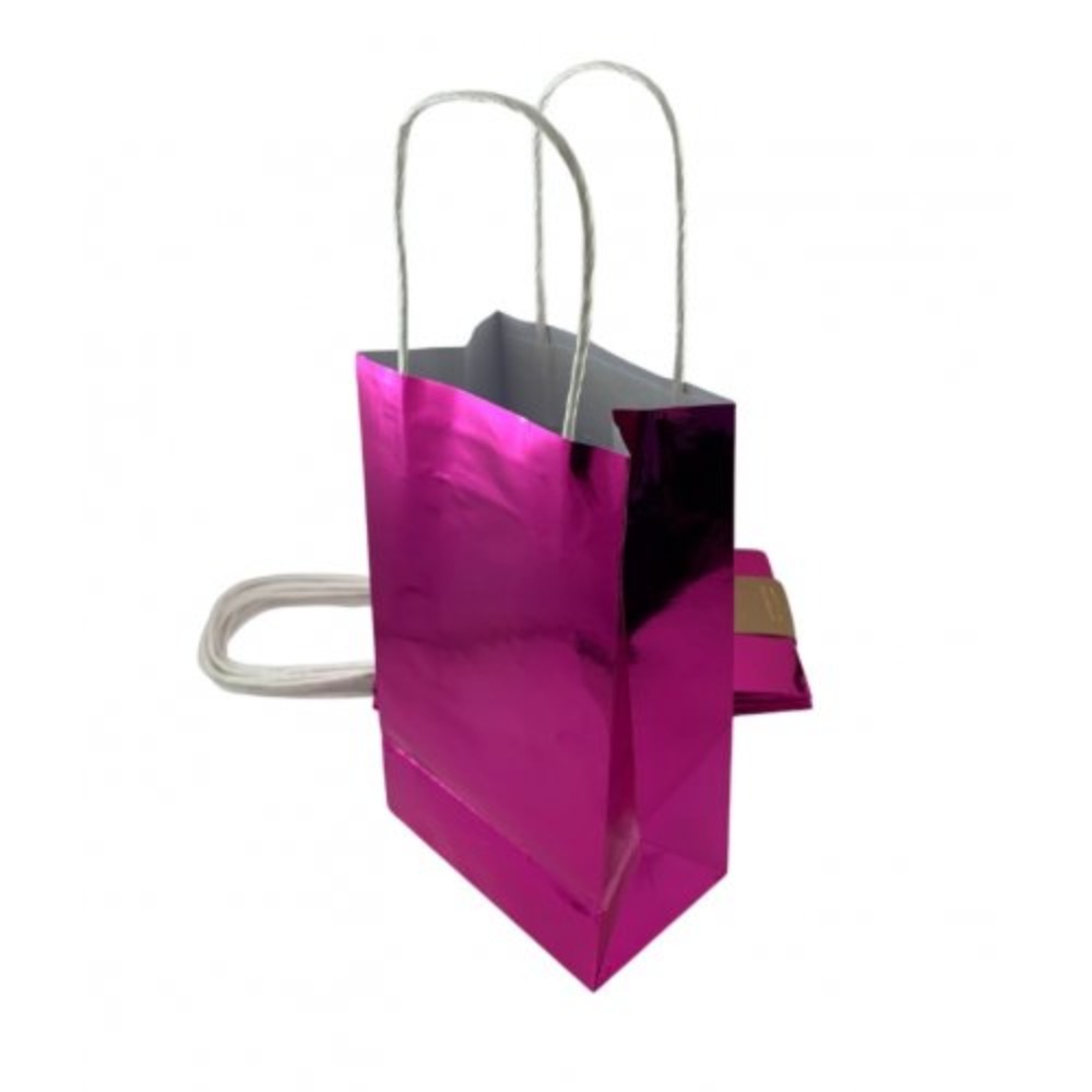 Metallic Pink Party Paper Bag x x mm Pack of